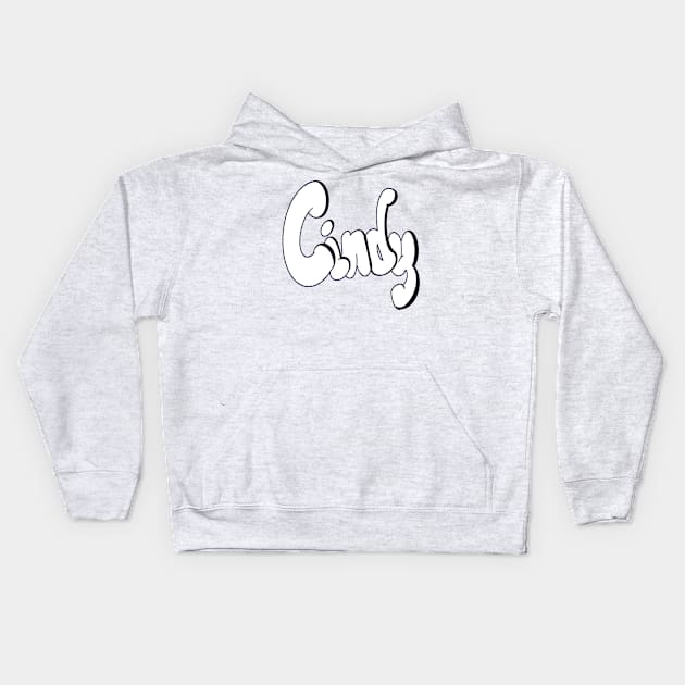 Top 10 best personalised gifts Cindy white personalised personalized  custom name Cindy Kids Hoodie by Artonmytee